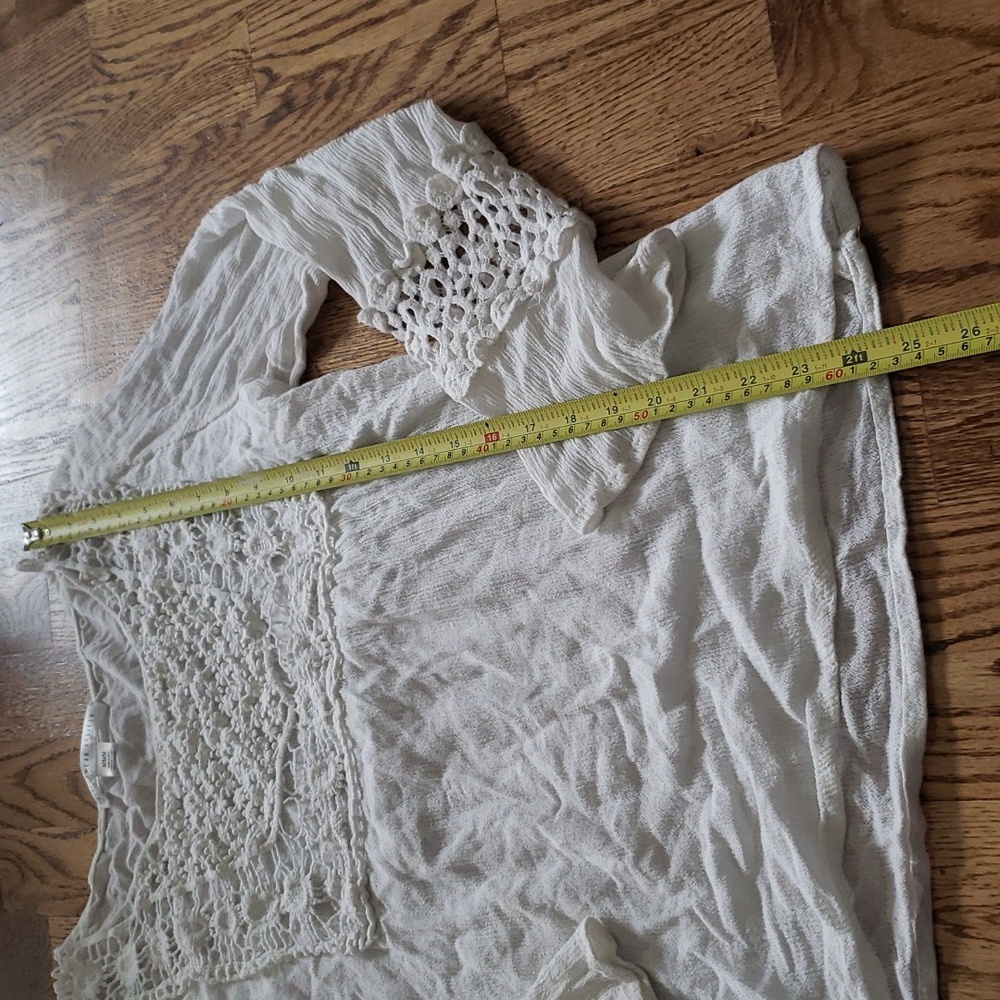 (M) Streetwear Society Crochet Cottagecore Statement Sleeves 100% Rayon - Picture 4 of 8